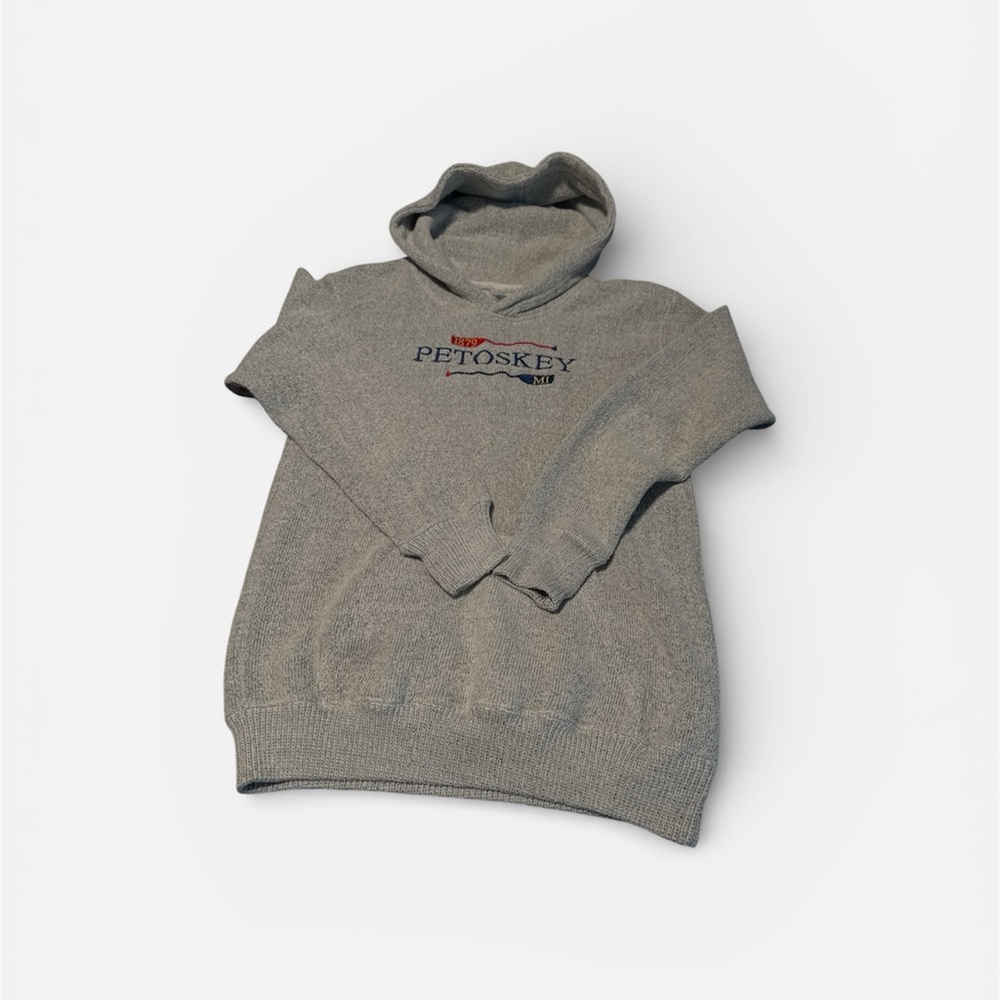 Gray Petoskey 1879 Knit Hoodie